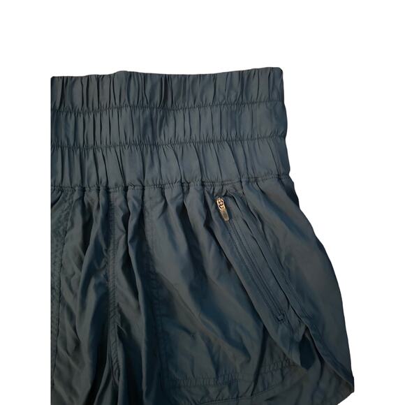 Women S Free People FP Movement The Way Home High Rise Teal Green Shorts - Picture 2 of 6